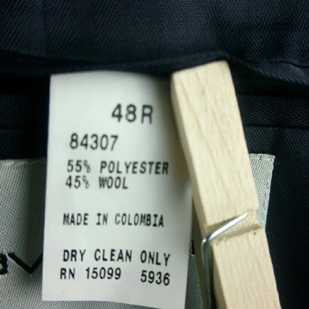 David Taylor Dark Blue Suit Blazer Jacket 48R